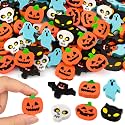 YGAOHF 60 Pack Mini Erasers - Cute Halloween Pumpkin Ghost Bat Erasers, Trick or Treat Party Favors, Halloween Decorations