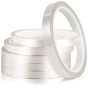 YGAOHF Clear Heat Tape for Sublimation - 6 Rolls Transparent High Temperature Heat Transfer Tape, No Residue Heat Press Tape for Electronics Printing Circuit Board Vinyl, 10 mm x 33 m(108 ft)