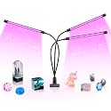 LED Black Light 3-Head, 30W UV Light Fixture with Clamp, 395-405nm UV Gooseneck Lamp USB Powered for Blacklight Party, Stage Lighting, Resin Cure, 3D Print