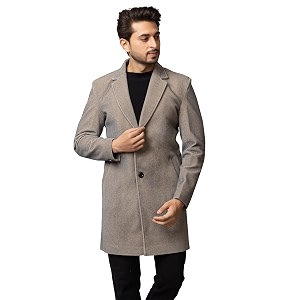 yha winter wear solid full sleeves long coats for men