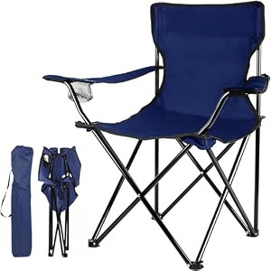 yhk portable folding camping chair compact ultralight foldable beach chair portable heavy duty outdoor chair for hiking camping beach fishing unisex pack of 1