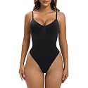 YIANNA Women's Shapewear Tummy Control Seamless Bodysuit Thong Body Shaper