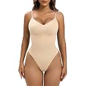 YIANNA Women's Shapewear Tummy Control Seamless Bodysuit Thong Body Shaper