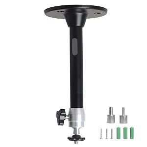 metal tripod mini ceiling wall projector mount for qkk_drj upgrade dbpower anker_aaxa technologies_artlii_loongson apeman and most other mini projector 175mm black