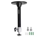 Metal Tripod Mini Ceiling Wall Projector Mount for QKK_DR.J Upgrade, DBPOWER, Anker_AAXA Technologies_Artlii_LoongSon, APEMAN and Most Other Mini Projector 175mm, Black