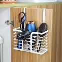 YIGII Hair Dryer Holder Adjustable Height - Hair Tool Organizer White Bathroom Organizer Hot Styling Tools Storage for Hair Dryer, Flat Iron, Curling Iron, Straightener
