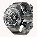 Yihou Smart Watch with Earbuds 2 in 1 Watch with Earbuds for Men Fitness Tracker with Sleep Tracker Heart Rate Monitor for Android iOS Black Steel Joints