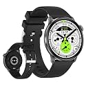 Yihou Smart Watches Fitness Tracker for Women Fitness Watch with Heart Rate Monitor Sleep Monitoring Bluetooth Call for Android iOS Black Silicone