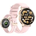 Yihou Smart Watches for Women Fitness Watch Fitness Tracker with Multiple Sport Modes Heart Rate Monitor Sleep Monitoring for Android iOS Rosegold Smooth
