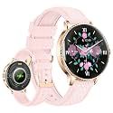 Yihou Smart Watches for Women Fitness Watch Fitness Tracker with Multiple Sport Modes Heart Rate Monitor Sleep Monitoring for Android iOS Rosegold Texture
