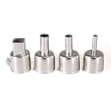 YIHUA #2300 Hot Air Gun Rework Nozzles, Pack of 4 (0.39'',0.31'', 0.20'', 0.51''X0.51'') For All YIHUA Rework Stations EXCEPT 993D Series, 992D II and 8509-I