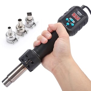yihua 8858 iv multi-purpose heat gun for crafting electronics soldering diy shrink tubing and wrap torch marker and paste epoxy resin with temperature and air volume control function 3 nozzles