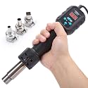 YIHUA 8858 IV Multi-Purpose Heat Gun for Crafting, Electronics Soldering, DIY, Shrink Tubing and Wrap, Torch Marker and Paste, Epoxy Resin with Temperature and Air Volume Control Function, 3 Nozzles