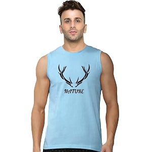 Mens Sleeveless T-Shirt - 100 Pure Cotton