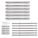 Yiming Grill Replacement Parts for Charbroil Advantage Series 6 Burner 463235815, 463240115, 463344015, 463433016 463343015 Models. Stainless Pipe Burner, Heat Plate, Carryover Tube Kit.