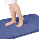 Yimobra Bathroom Runner 55"x24", Non Slip Memory Foam Bath Mat, Super Soft Water Absorbent Hallway Carpet, Machine Washable Rug for Vanity Tub Shower, Navy Blue