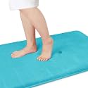 Yimobra Bathroom Runner 55"x24", Non Slip Memory Foam Bath Mat, Super Soft Water Absorbent Hallway Carpet, Machine Washable Rug for Vanity Tub Shower, Lake Blue