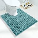 Yimobra Original Luxury Shaggy Bath Mat, Super Absorbent Water, Non-Slip, Machine-Washable, Soft and Cozy, Thick Modern for Bathroom Bedroom (44.1 X 24 Inches, Moss)