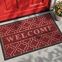 Yimobra Welcome Door Mat, 29.5 x 17 in, Red