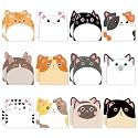 Yinder 24 Pads Cute Cat Sticky Note Kawaii Note Pad Vet Tech Week Gift