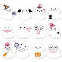 Yinder 24 Pads Halloween Sticky Notes Kawaii Boo Ghost Memo Office Supplies
