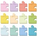 Yinder 24 Pads Team Appreciation Sticky Notes Puzzle Shaped Memo Gifts