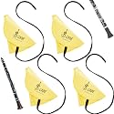Yinder 4 Clarinet Swab Cloth Clarinet Cleaner Cleaning,Yellow