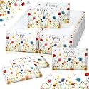 Yinder 60 Bulk Happy Tears Tissue Packs for Wedding 3 Ply Pocket Size Tissues Packs for Guests Facial Individual Wedding Favors Party Supplies Travel Graduation Celebration(Wildflower)