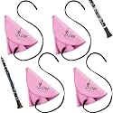Yinder 8 Clarinet Swab Cloth Clarinet Cleaner Cleaning,Pink