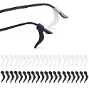 YINGFENG 22Pairs Glasses Anti-slip Silicone Ear Clip, Glasses Holder With Storage Box, Safety Eyewear Retainers, Eyeglass Ear Grips for for Sports Glass Sunglasses Reading (11 Black 11 white)