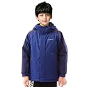 YINGJIELIDE Boy's Waterproof Ski Jacket,Kids Outdoor Snowboarding windproof Jacket,Fleece Lined Hooded,Warm Winter Snow Coat