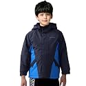 YINGJIELIDE Boy's Waterproof Ski Jacket,Kids Outdoor Snowboarding windproof Jacket,Fleece Lined Hooded,Warm Winter Snow Coat