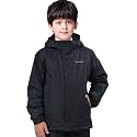 YINGJIELIDE Boy's Waterproof Ski Jacket,Kids Outdoor Snowboarding windproof Jacket,Fleece Lined Hooded,Warm Winter Snow Coat