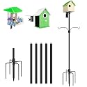 YINGYM 95 Inch Bird House Pole Mount Kit for Outdoors Heavy Duty