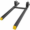 YINTATECH 60" 2000lbs Clamp on Pallet Forks Heavy Duty Tractor Forks with Adjustable Stabilizer Bar Tractor Bucket Forks for Tractor Attachments, Skid Steer, Loader Bucket