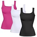 YIOIOIO Womens Shapewear Tank Top Square Neck Tummy Control Compression