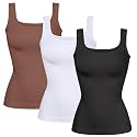 YIOIOIO Womens Shapewear Tank Top Square Neck Tummy Control Compression