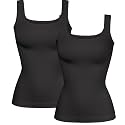 YIOIOIO Womens Shapewear Tank Top Square Neck Tummy Control Compression