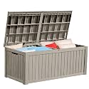 YITAHOME 180 Gallon Large Outdoor Storage XL Deck Box w/Divider for Patio