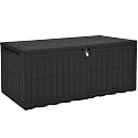 YITAHOME 200 Gallon Large Outdoor Storage Box XL Resin Deck Box with Lock