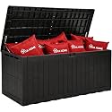 YITAHOME 240 Gallon Large Outdoor Storage Box XXL Resin Deck Box with Lock