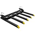 YITAMOTOR 2500lbs Clamp on Debris Forks Fits 48" Tractor Bucket Loader