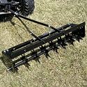 YITAMOTOR 32" Tow Behind Lawn Spike Aerator with 8 Spikes Disks for ATV/UTV