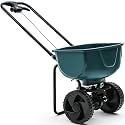 YITAMOTOR 60 lbs Walk Behind Broadcast Spreader, Push Fertilizer Spreader