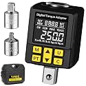 YIYEIE 1/2" Drive Digital Torque Adapter, (±1% Accuracy, 12.5-250Ft-lb), Color Display Alert, Digital Torque Wrench Adapter for Car, Versatile Torque Meter - Peak/Track | Preset | Store/Delete(340N.m)