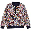 YIYI Sequin Jackets for Girls Kids Boys Glitter Sparkle Bomber Varsity Birthday Party Shiny Outwear Clothes
