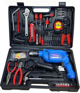 yking 1388b 750w 13mm drill machine kit  variable speed reversible power  hand tool kit