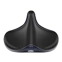 YLG Oversized Comfort Bike Seat Comfortable Replacement Bike Saddle Memory Foam Soft Bike Saddle Waterproof Universal Fit Bicycle Seat for Women Men