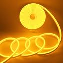 YM E-Bright LED Neon Strip Lights, 16.4ft 600SMD Amber Waterproof 12V