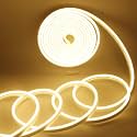 YM E-Bright LED Neon Strip Lights, 16.4ft 600SMD Warm White Waterproof 12V